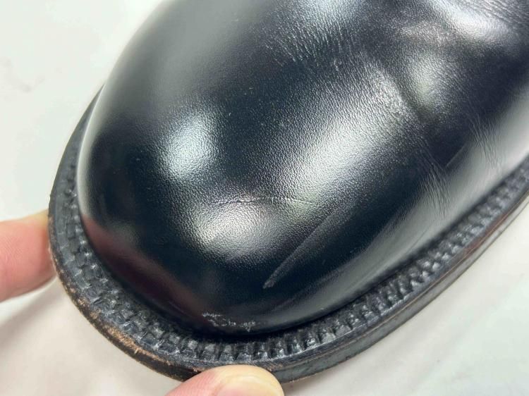 714 1027 上 オールデン プレーントゥ ブラック カーフ 9 D #53527 ビームス別注