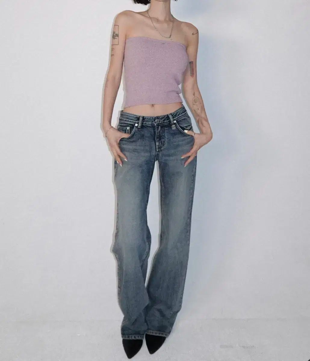 ペイルジェイド デニム Real Low-Rise Vintage Jean DECORATOM_COM_BR