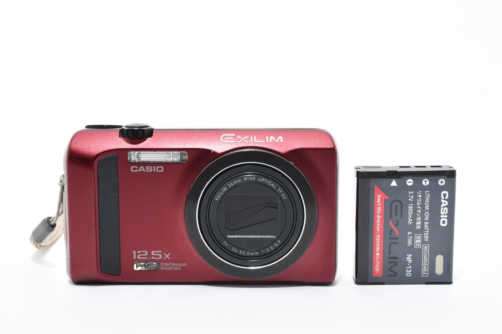 特上品 カシオ CASIO EXILIM EX ZR 300 レッド LL 64 5877