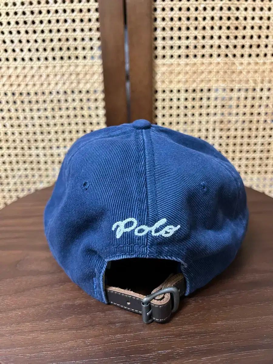 ラルフローレン アプリケ ツイル ボール キャップ - ネイビー