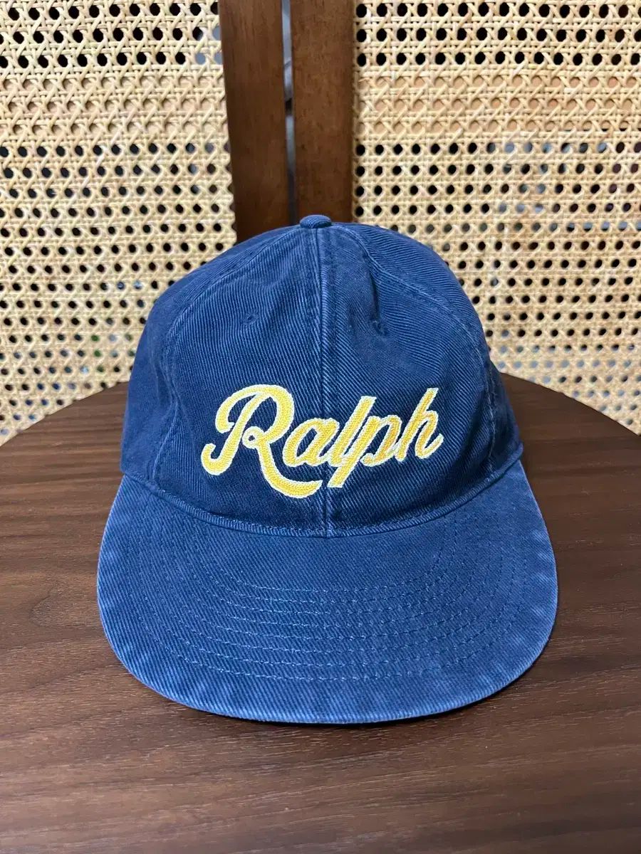 ラルフローレン アプリケ ツイル ボール キャップ - ネイビー