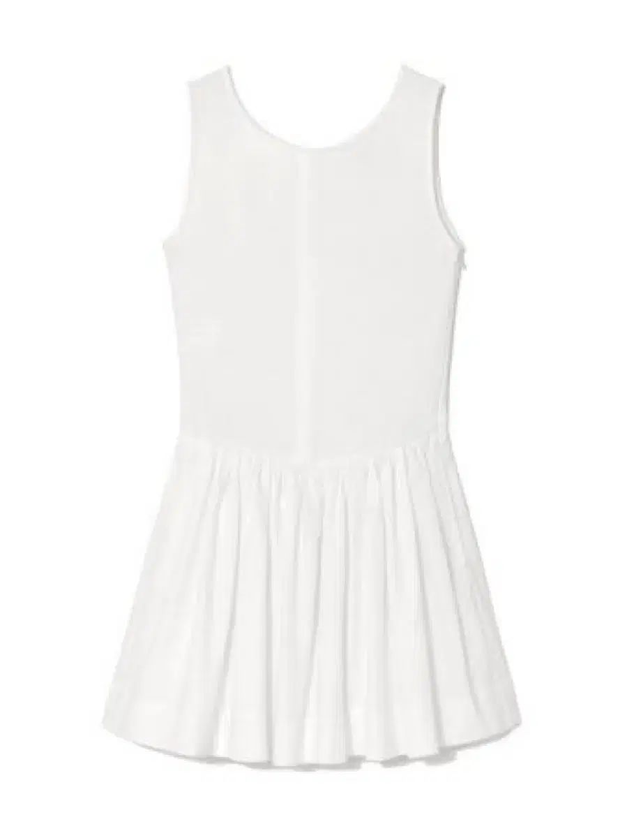 グロウニー ブリューム スリーブレス ミニドレス 白