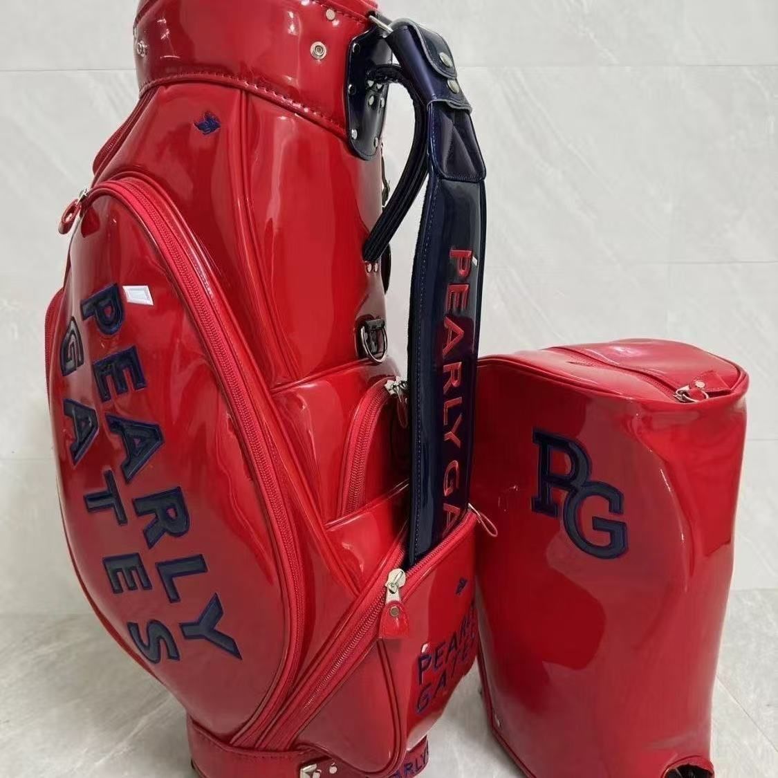 PEARLY GATES パーリーゲイツ 9.0型 エナメル ゴルフバッグ キャディ