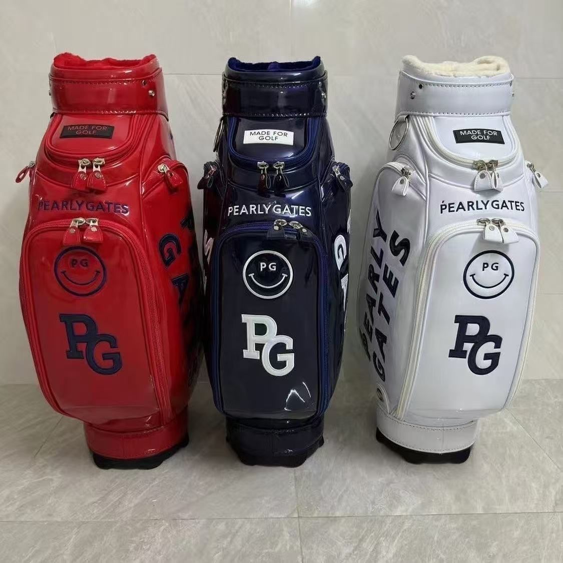 PEARLY GATES パーリーゲイツ 9.0型 エナメル ゴルフバッグ キャディ