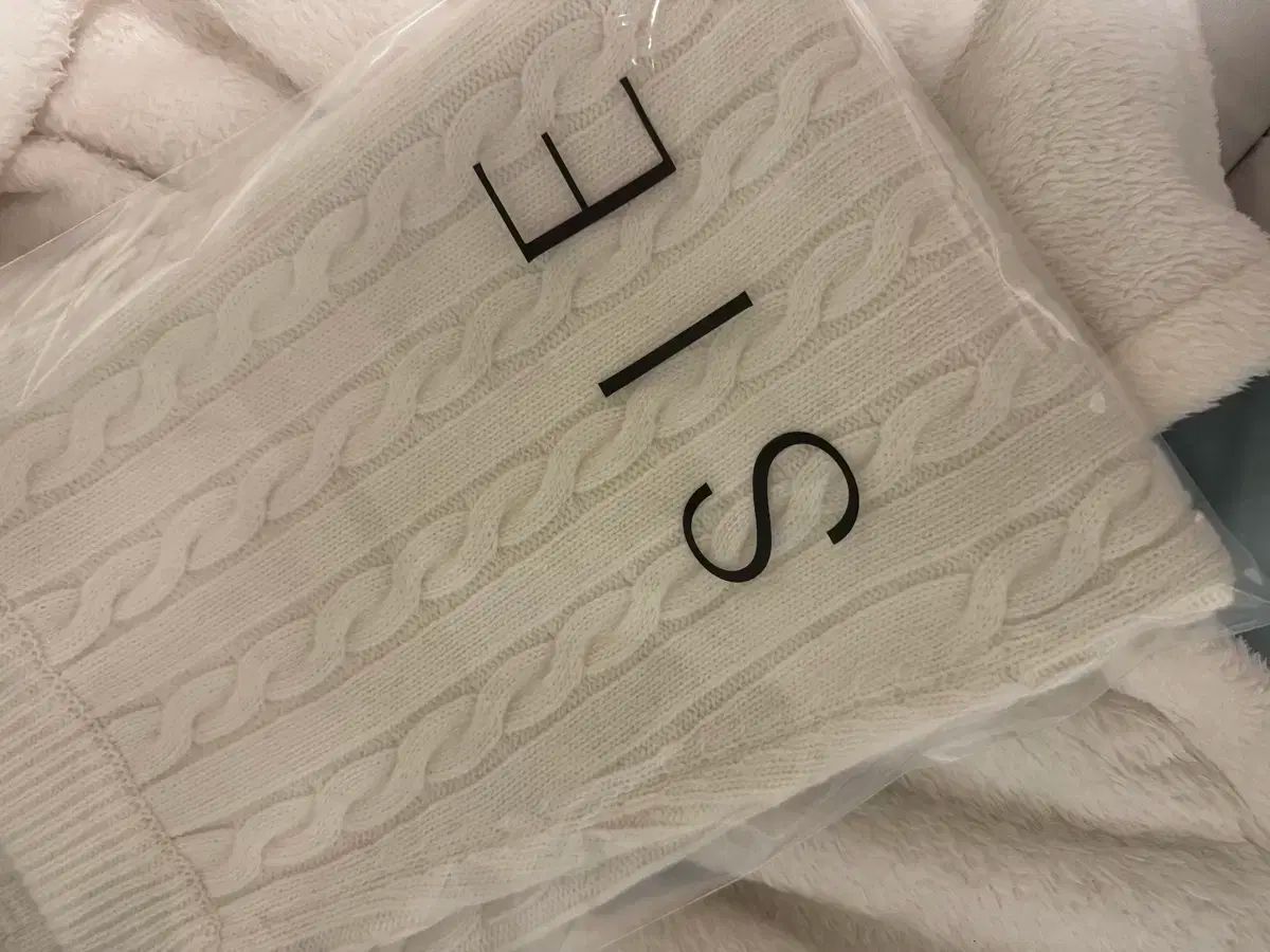 シエ Sie セラ ケーブル ニット スカート アイボリー