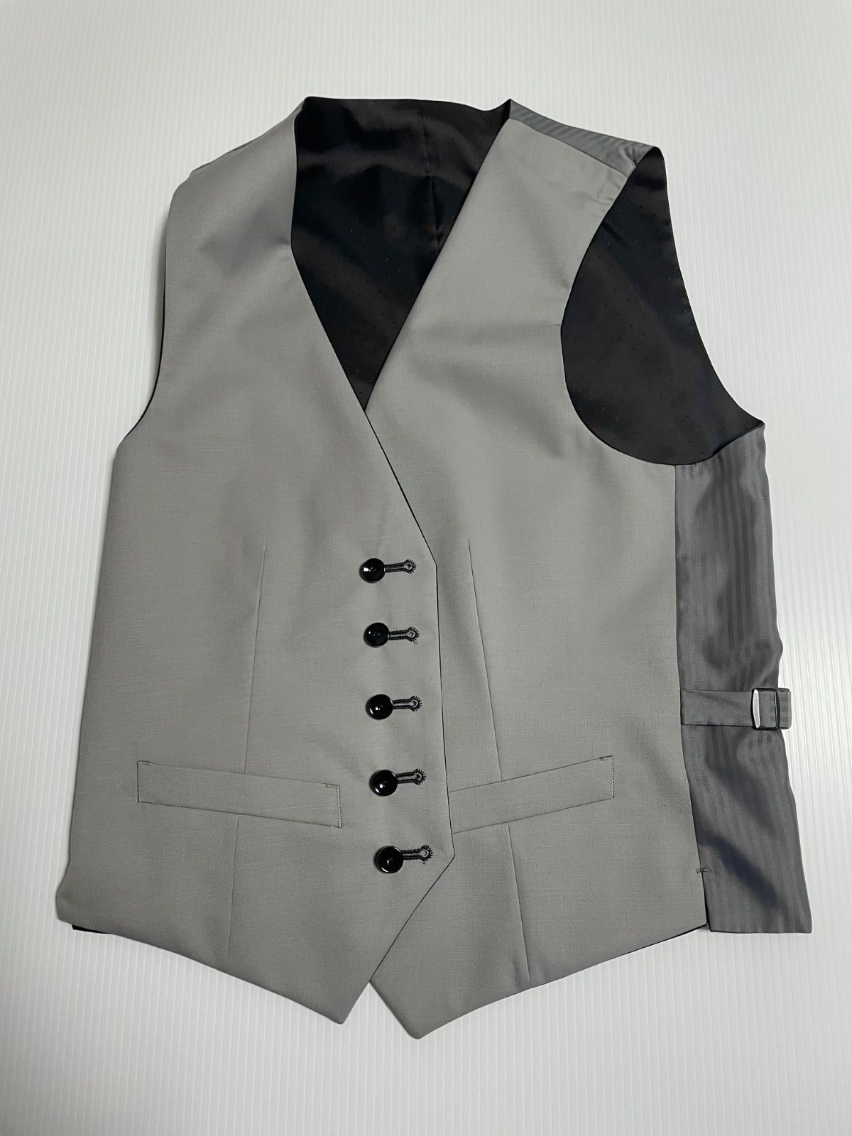 A6 身長175cm ウエスト82cm メンズ 紳士 礼服 リバーシブルベスト付き フォーマル 礼装 冠婚葬祭 スリム A6 KANDAIZUMI_COM