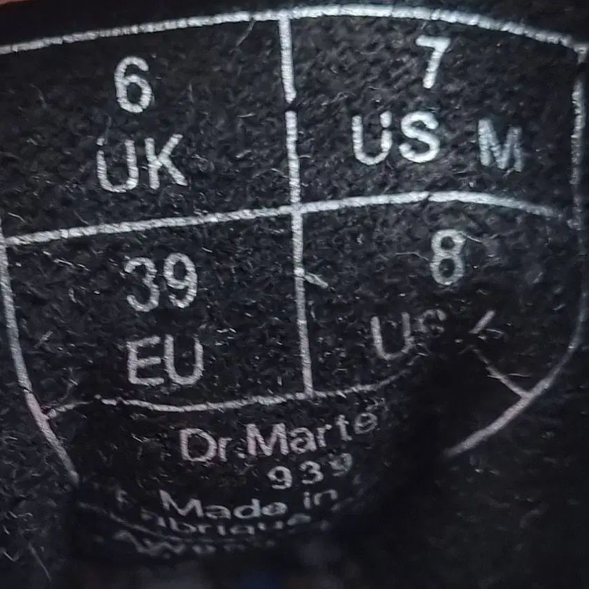  DR. MARTENS 939 6ホール スウェード ウォーカーブーツ 250 その他 ブーツ