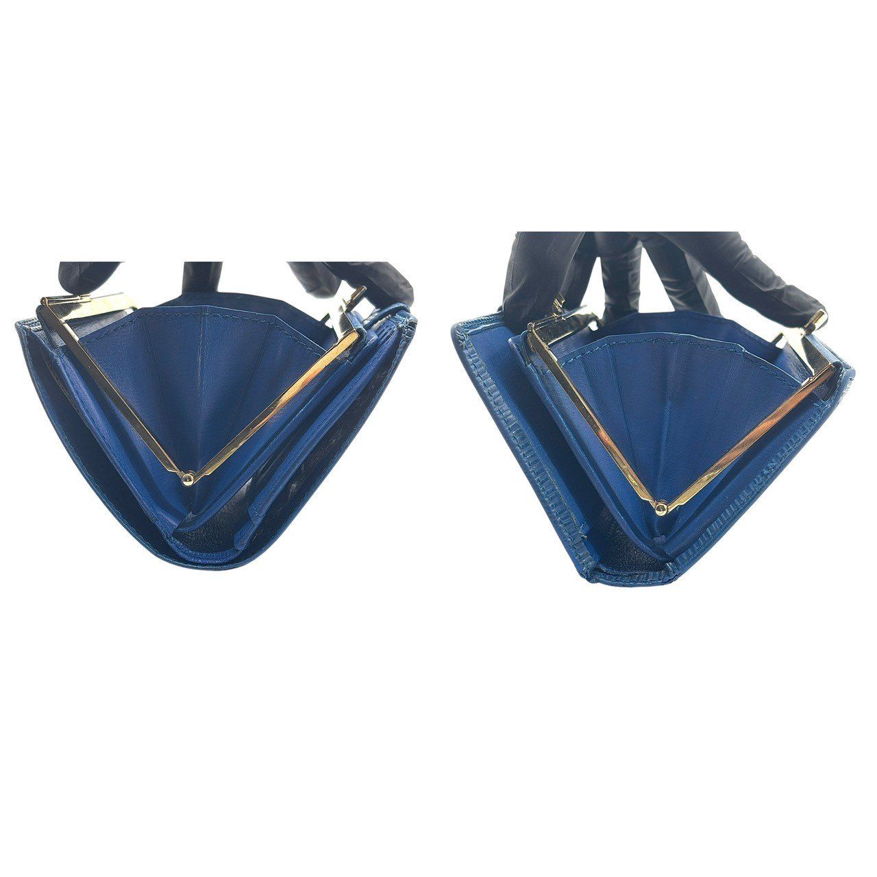 知性が香る青】 LOUIS VUITTON ルイヴィトン 二つ折り財布 エピ