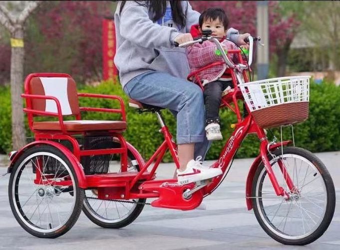 大好评 儿童乘坐 自行车儿童乘坐内装3段20英寸BM-DLX203NB OGK儿童座椅安心对应2人乘坐