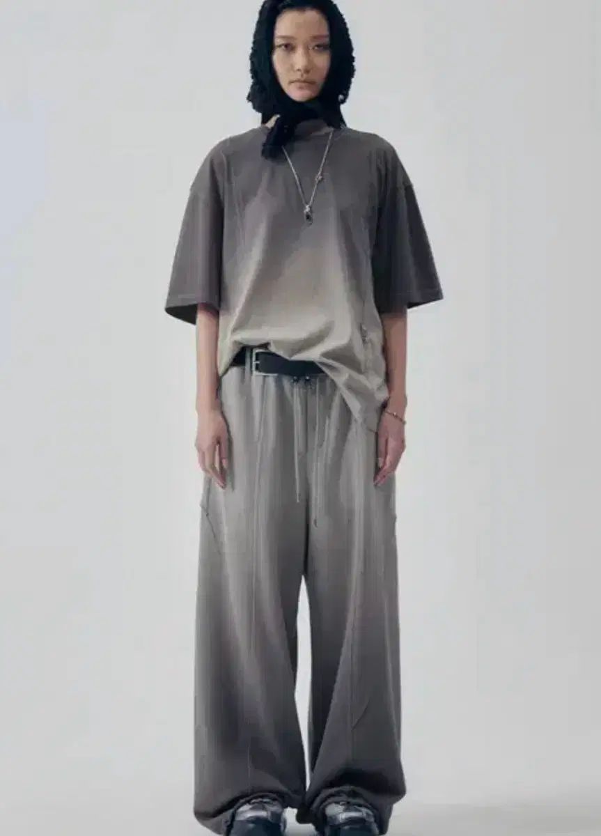 TREEMINGBIRD Gradation Washed ライトグレー セットアップ