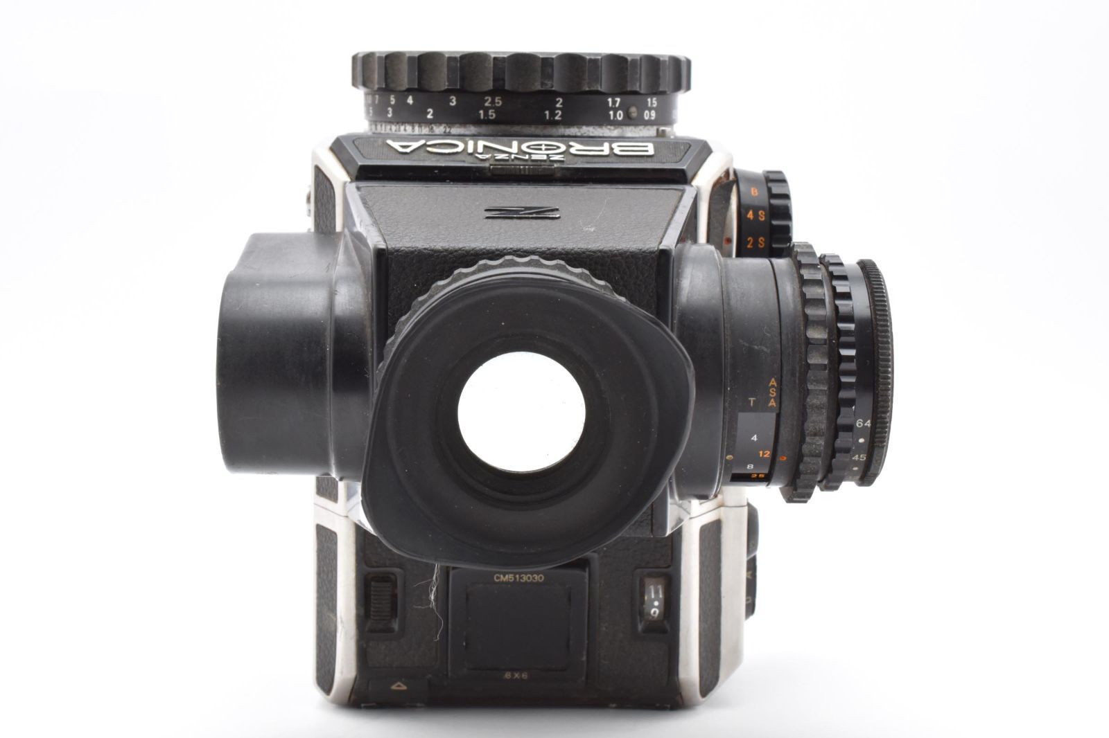  大 ゼンザブロニカ BRONICA EC ボディ ファインダー付属 LL 198 5840 大判 中判カメラ(フィルム) フィルムカメラ