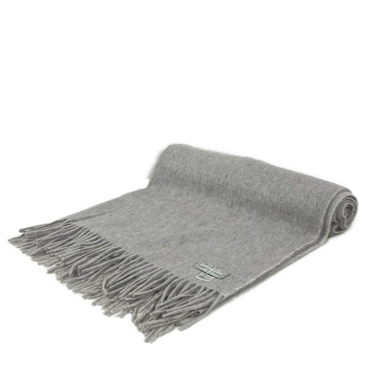 Joshua Ellis ジョシュアエリス ストール ショール - ライトグレー カシミヤ