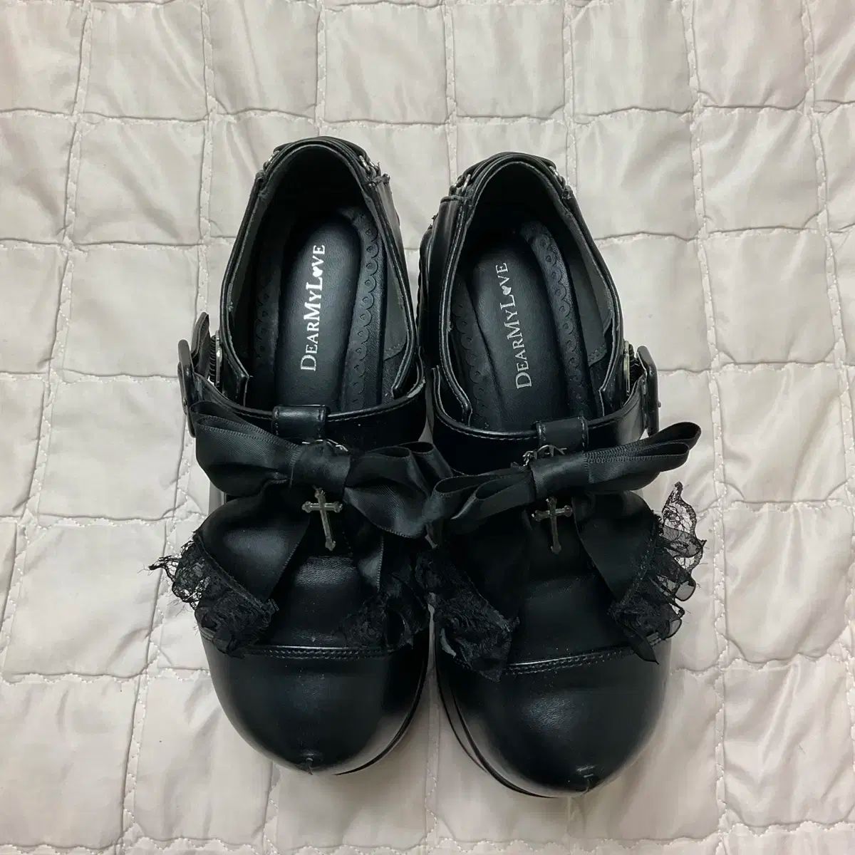 ディアマイラブ DearMyLove ディマ럽 Uテン U-TEN 十字架 パンプス 靴 ヒール