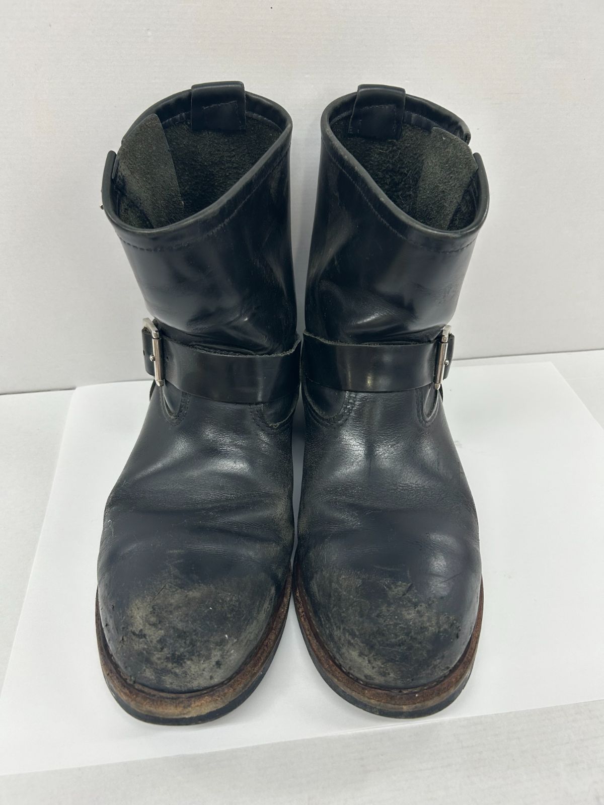 現状品 REDWING 2976 8インチ エンジニア ブーツ 27.5cm ソール減り 傷 カビ臭有 レッドウィング 革靴 S0307-001 〇 268