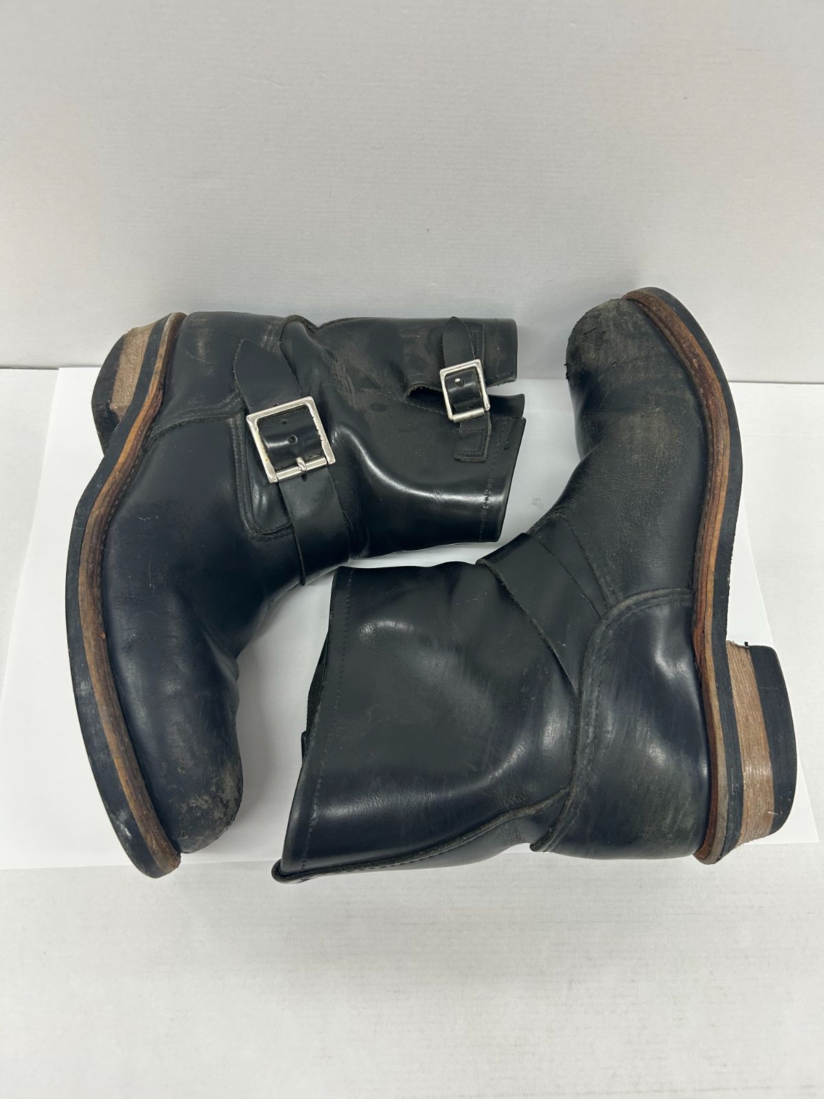  REDWING 2976 8インチ エンジニア ブーツ 27.5 cm ソール減り 傷 カビ臭有 レッドウィング 革靴 S 0307-001 〇 268 エンジニアブーツ ブーツ 革靴