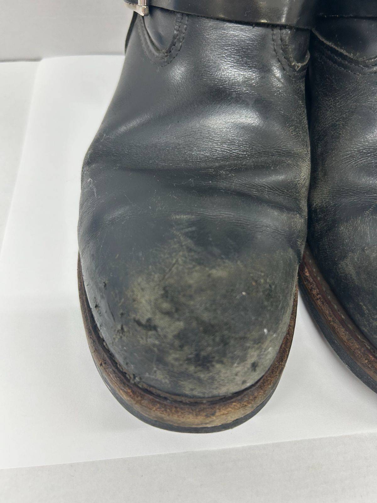 REDWING 2976 8インチ エンジニア ブーツ 27.5 cm ソール減り 傷 カビ臭有 レッドウィング 革靴 S 0307-001 〇 268