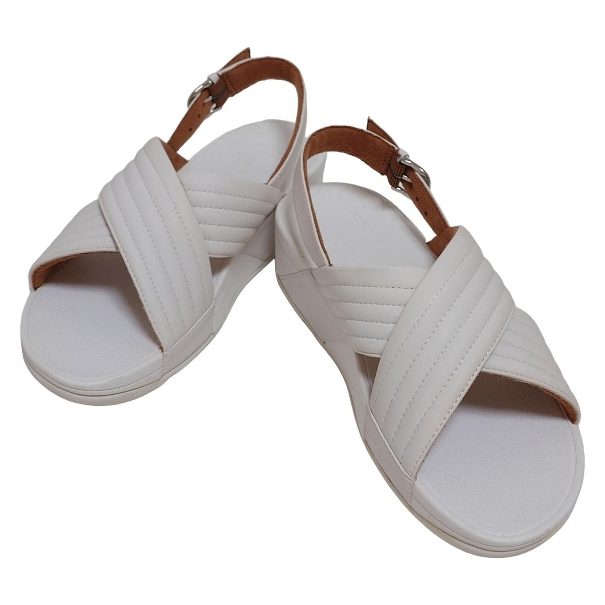 Fitflop フィットフロップ サンダル 38 レディース - 白