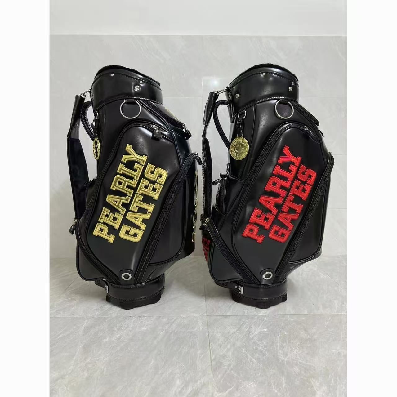  PEARLY GATESトライ ゴルフバッグ 男女兼用 クリスタル素材 防水 サイズ 体幹トレーニング ゴルフバッグ キャディバッグ ゴルフ