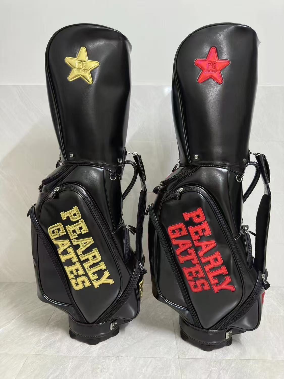 PEARLY GATESトライ ゴルフバッグ 男女兼用 クリスタル素材 防水 サイズ