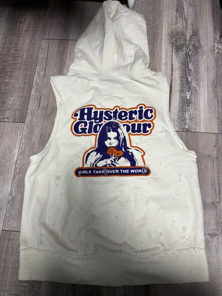 HYSTERIC GLAMOUR ヒステリックグラマー オーバ ベスト クリーム w