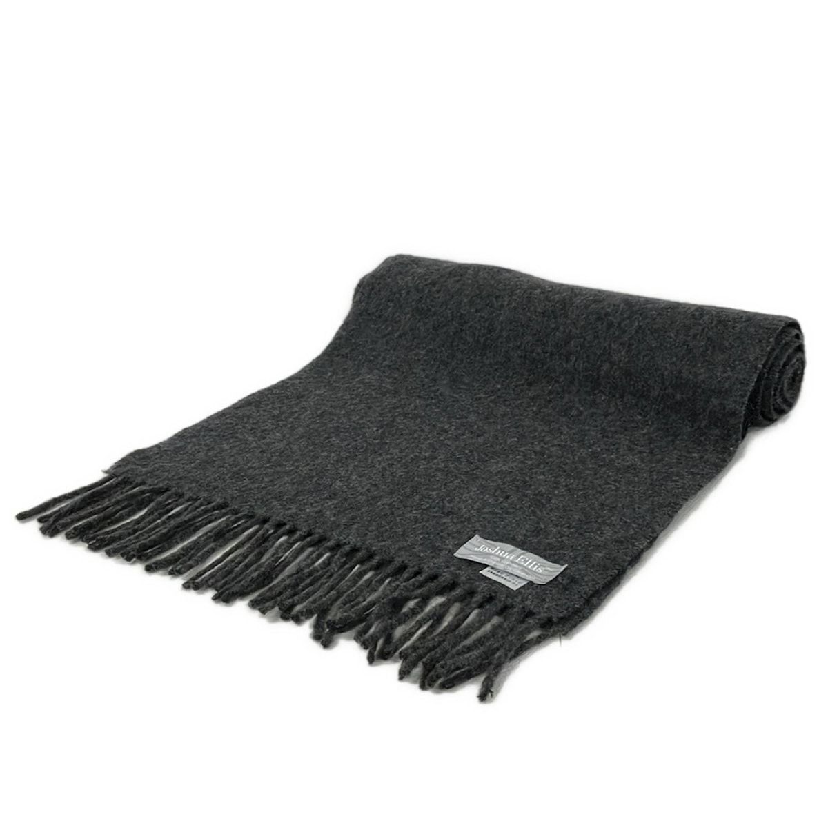 Joshua Ellis(ジョシュアエリス) マフラー - ダークグレー カシミヤ