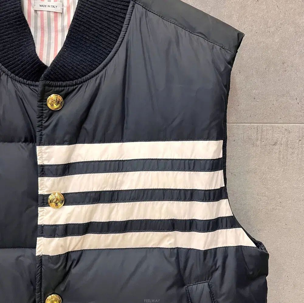 トム ブラウン ダウンベスト ネイビー 2サイズ ブランド衣類