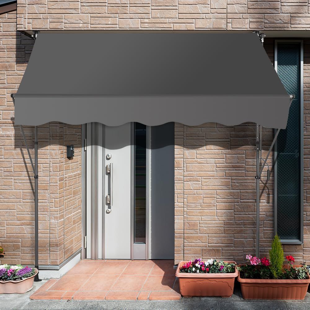 未開封・未使用◆ 2mオーニング 突っ張り式 /雨よけ/日除け/目隠し Amazon.co.jp: KELIXU 日よけ オーニングテント 2m 雨除け つっぱり