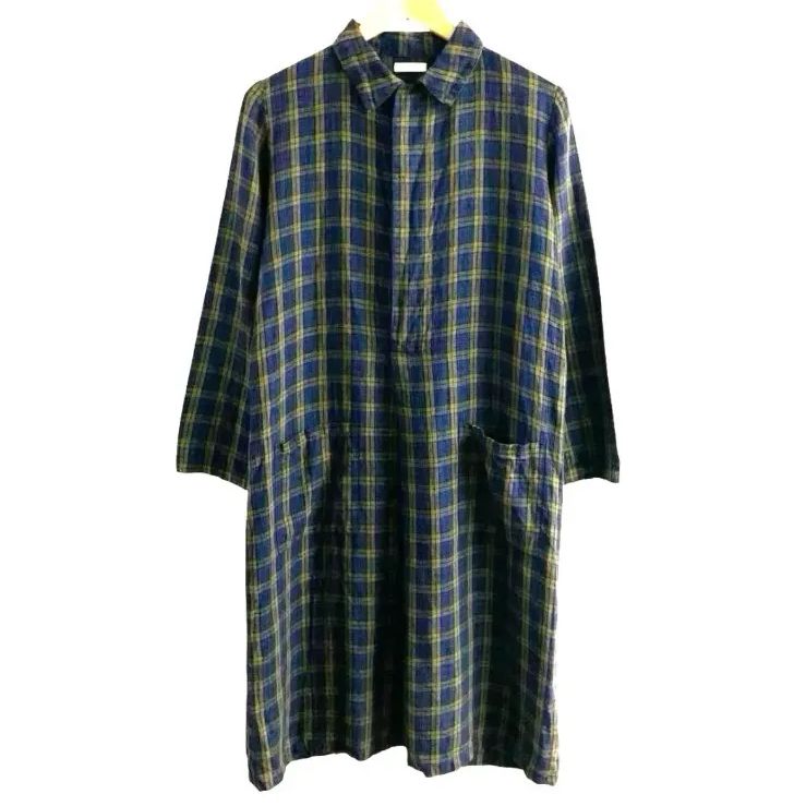 FOG LINEN WORK フォグ リネン ワーク 麻 ワンピース チェック