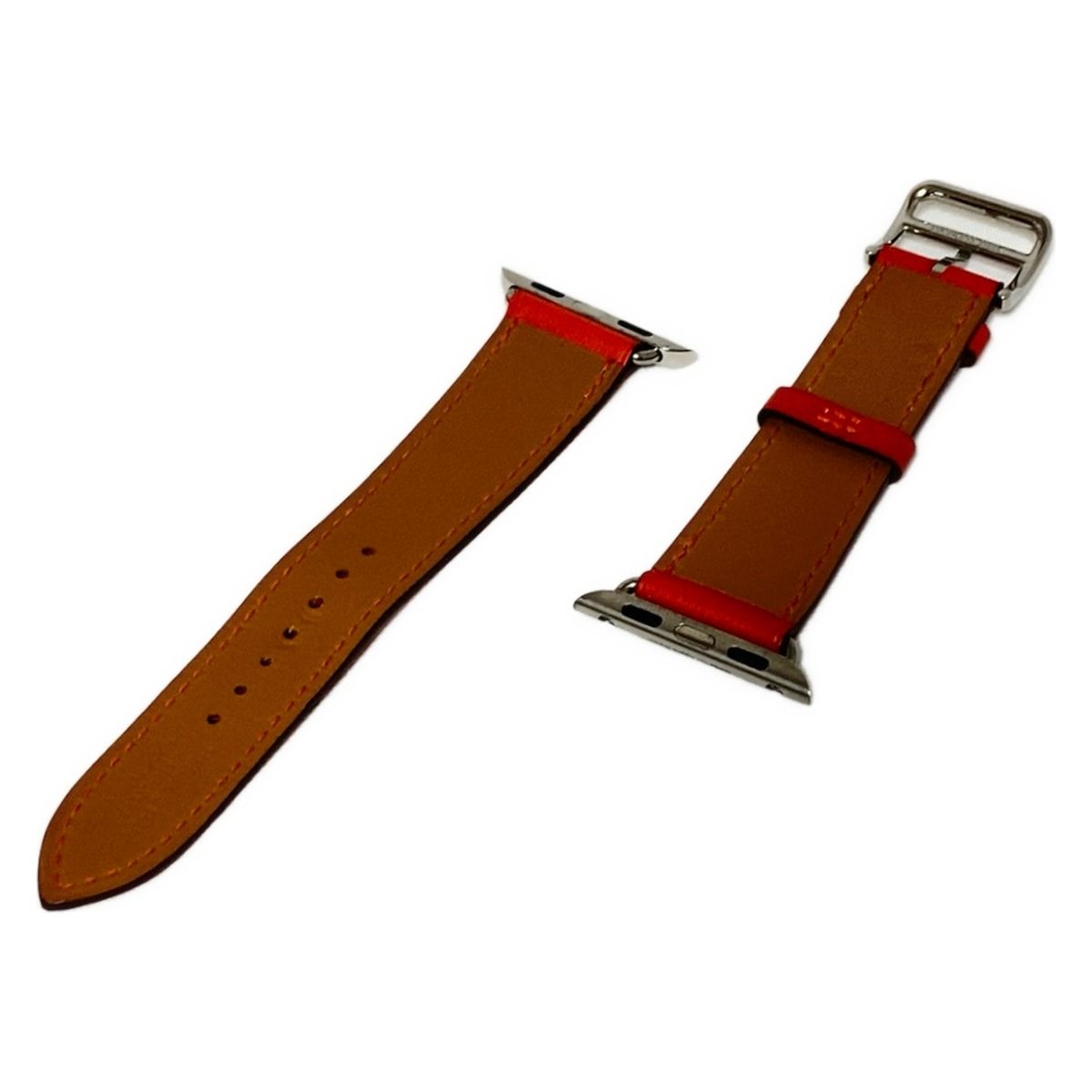 HERMES エルメス 小物 シンプルトゥール オレンジ 腕時計替えベルト アップルウォッチ替えベルト