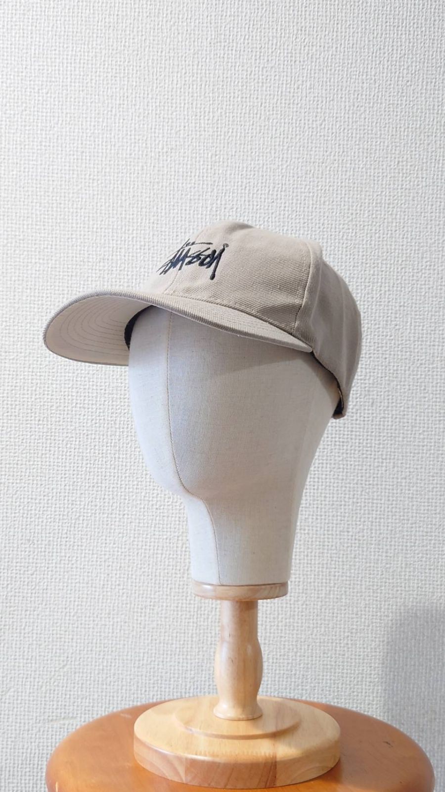 90’s Old Stussy 白タグ Stock Logo アジャスタブルキャップ