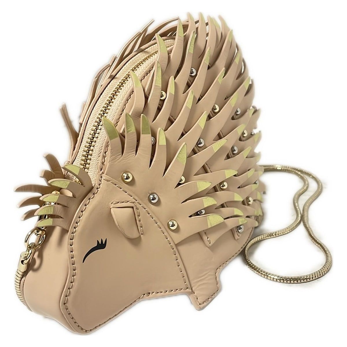 Kate spade ケイトスペード ショルダーバッグ バハ バウンド ポーキュパイン バッグ PXRU7705 ベージュ×ゴールド レザー