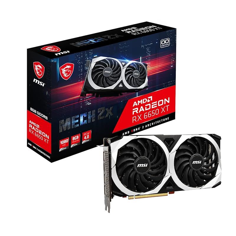 MSI Radeon RX 6650 XT MECH 2 X 8 G OC グラフィックスボード VD 8095