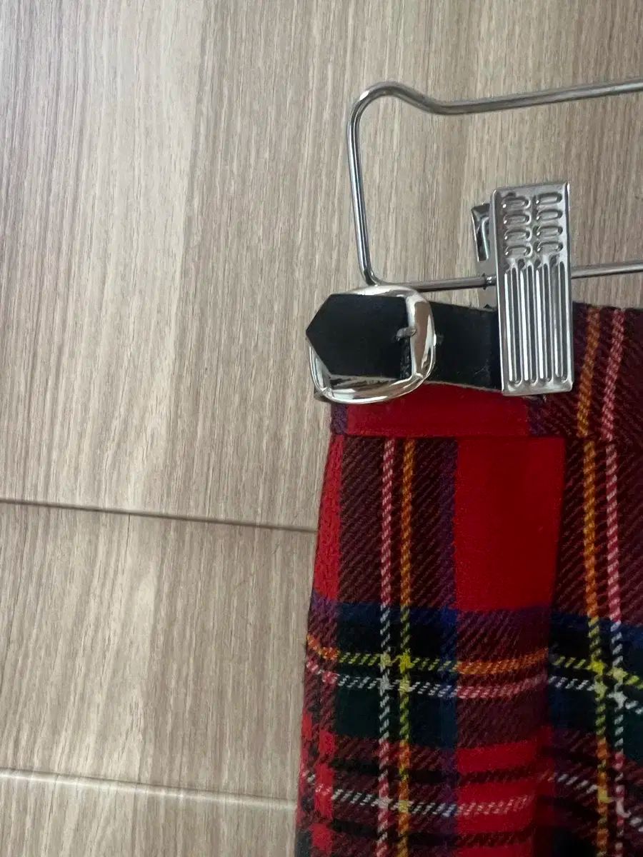 ウール レッド タン CHECK スカート GULLKHAN_COM