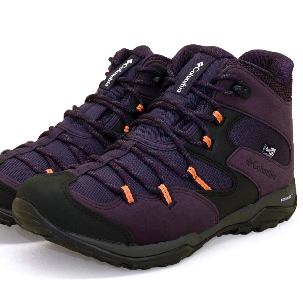 コロンビア Columbia 防水 セイバー5ミッドアウトドライワイド Dark Plum YK 2365 507ハイキングシューズ パープル ２４ ５ Lady s 24.5 cm