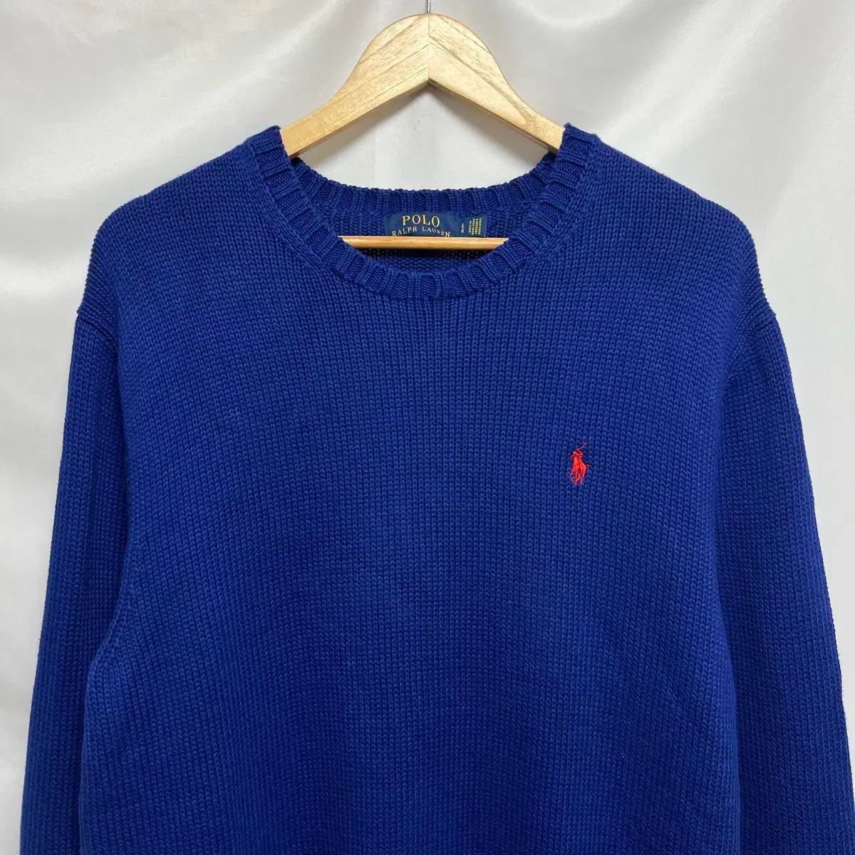 L ポロラルフローレン ブルー 青 ニット