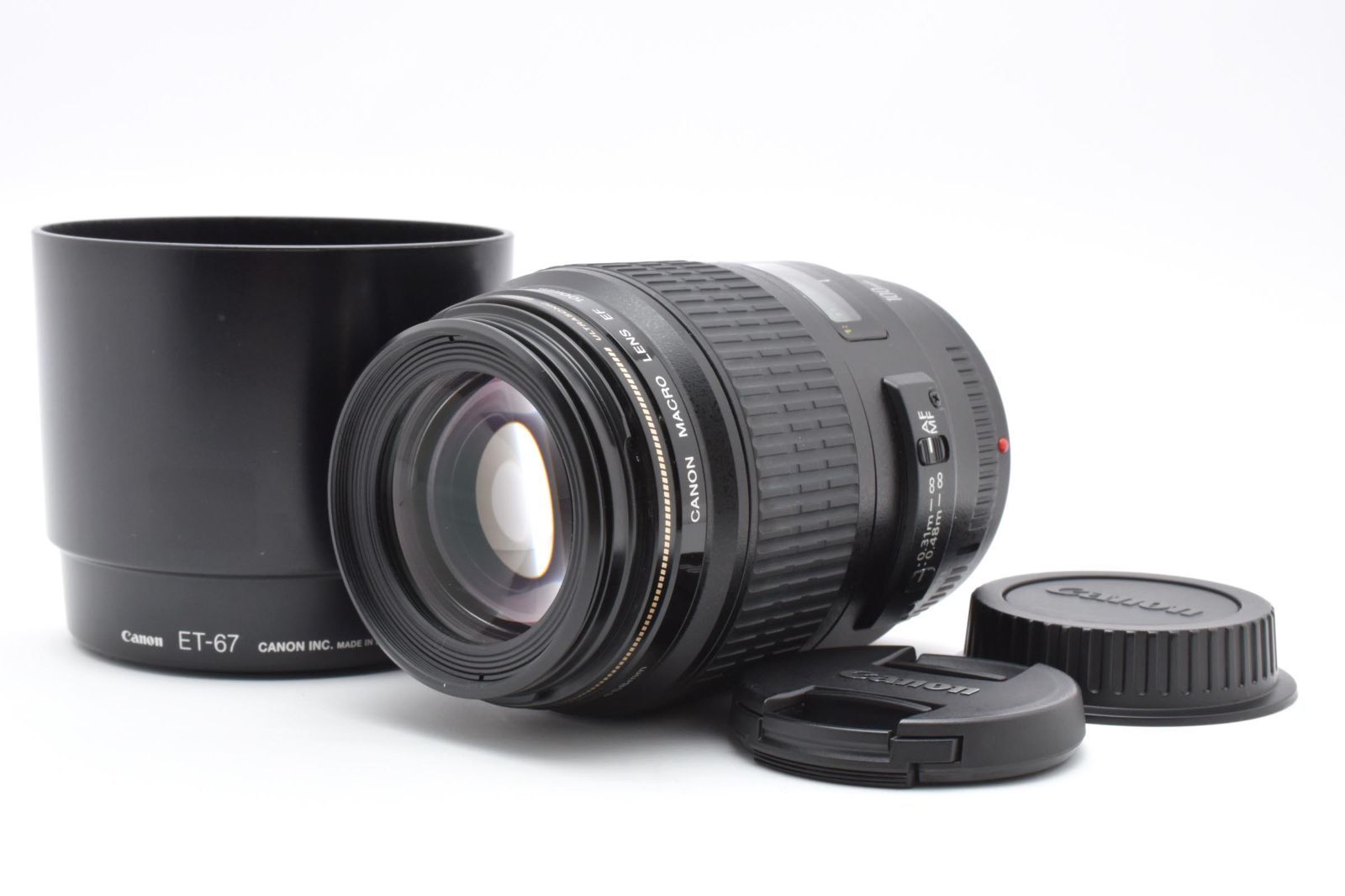 返品保証 上 Canon EF 100mm F2.8 USM MACRO キヤノン 完動 07251026