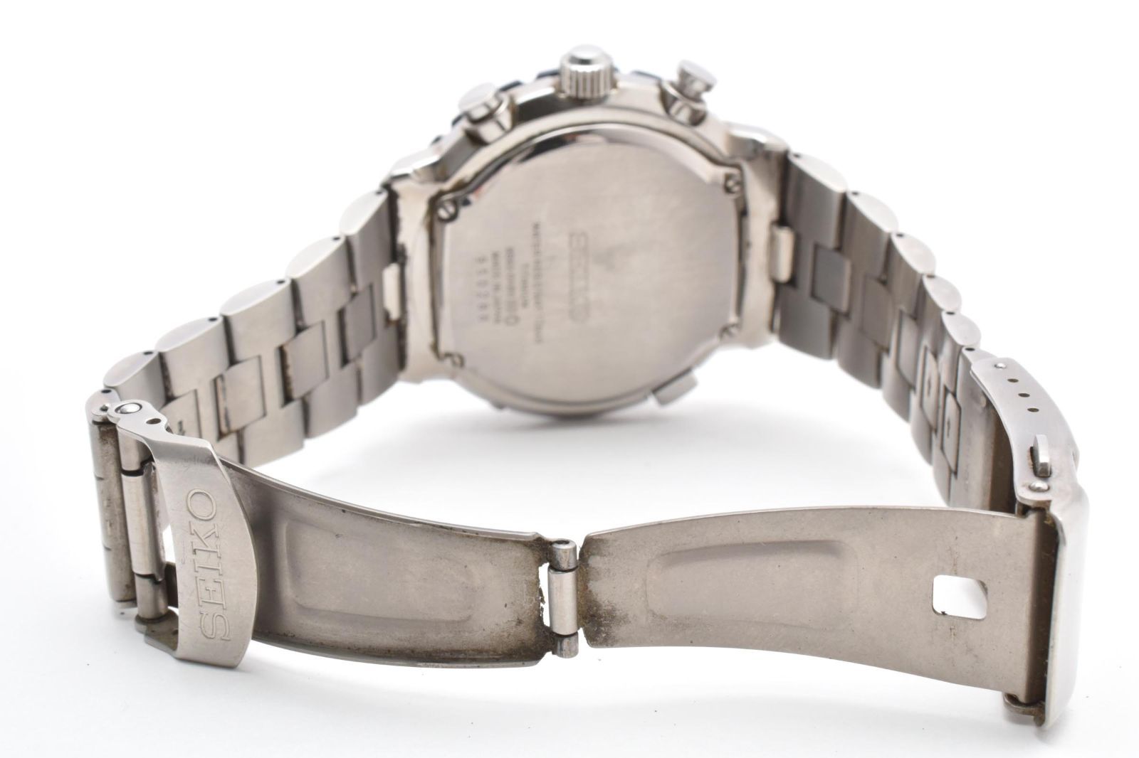 ☆ジャンク☆ SEIKO セイコー ブライツ 8B82-0AB0 電波ソーラー クロノ 