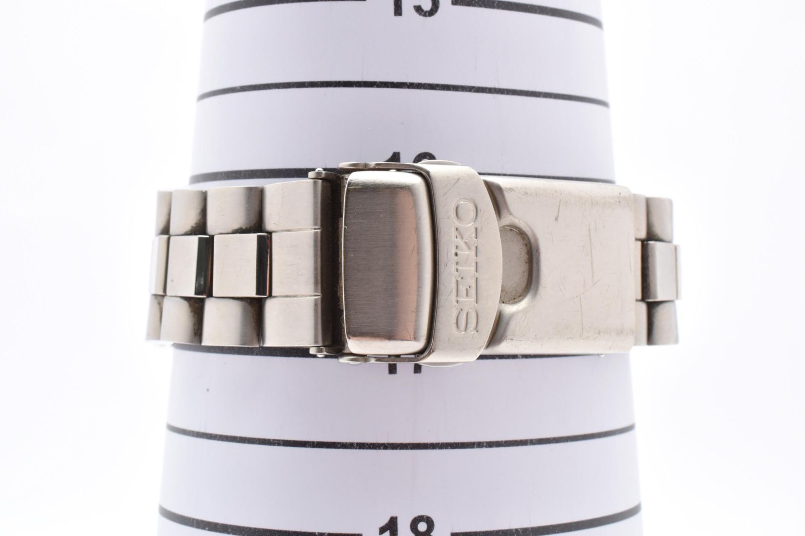 SEIKO セイコー ブライツ 8 B 82-0 AB 0 電波ソーラー クロノグラフ フルチタン ネイビー文字盤