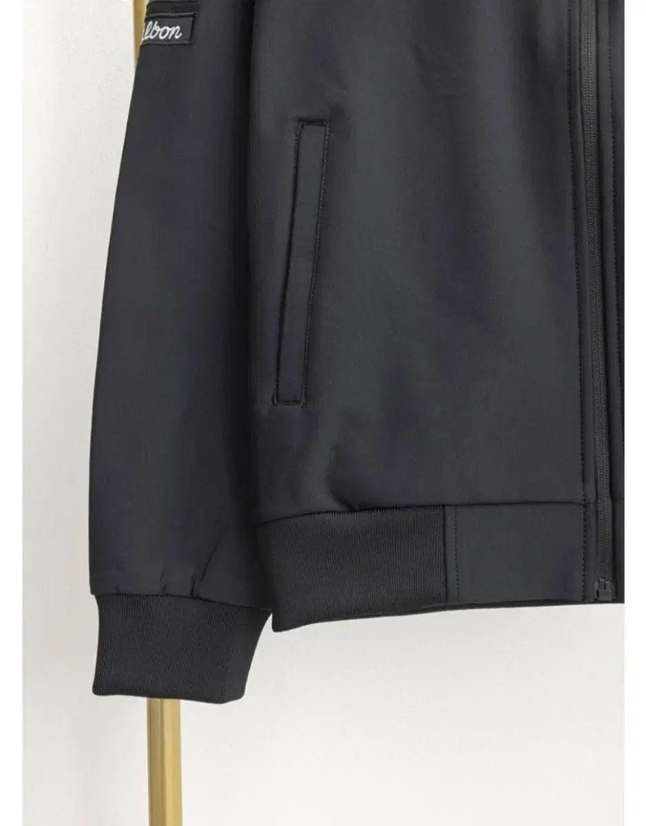 メンズゴルフウェア ブラック スタジアムジップアップセット LLC-HASEGAWATOSO_COM