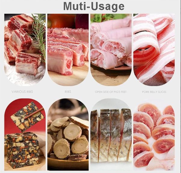  肉切断機 シリコン吸引カップ付きステンレス鋼リブ肉スライサー 厚みのある本体 耐久性と省力性 家庭用および商業用 野菜 丸鶏 リブ 冷凍肉 ペットフード用 その他 キッチン 食器