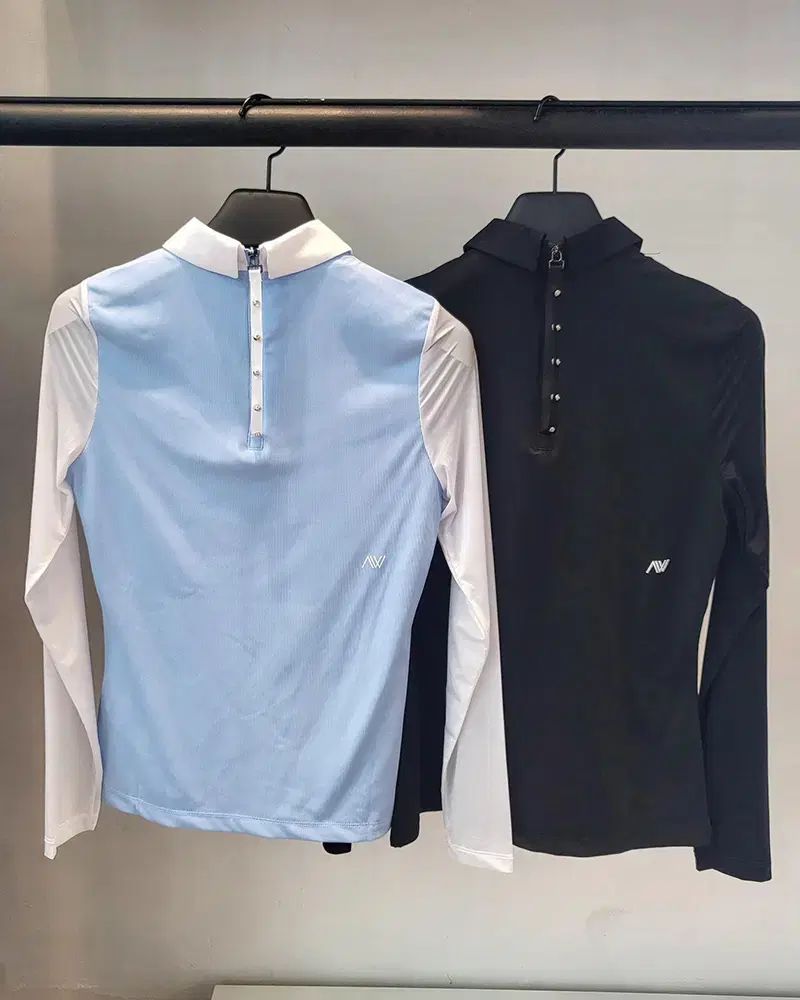 ANEW GOLF アニューゴルフ レディース トライアングル メッシュ ブロック ロング Tシャツ 2COLOR