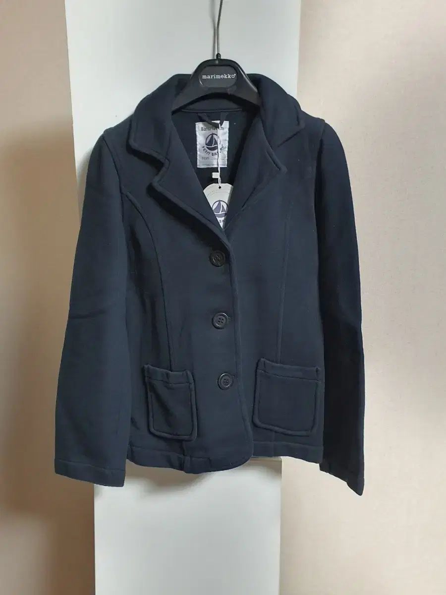 プチバトー ネイビー キッズ コットンジャケット 8y