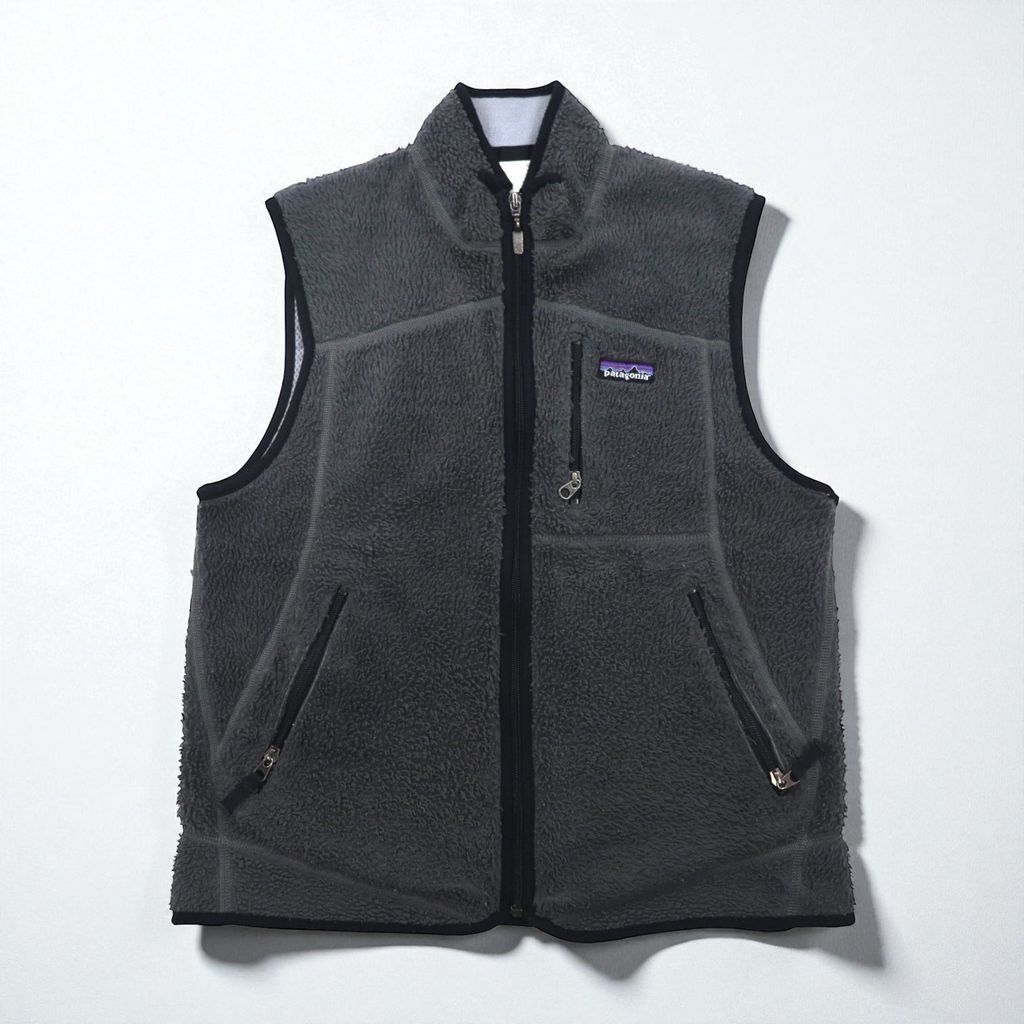 Patagonia 00年代 クラシック レトロX Classic Retro X vest フリース ベスト S グレー 23045 F6