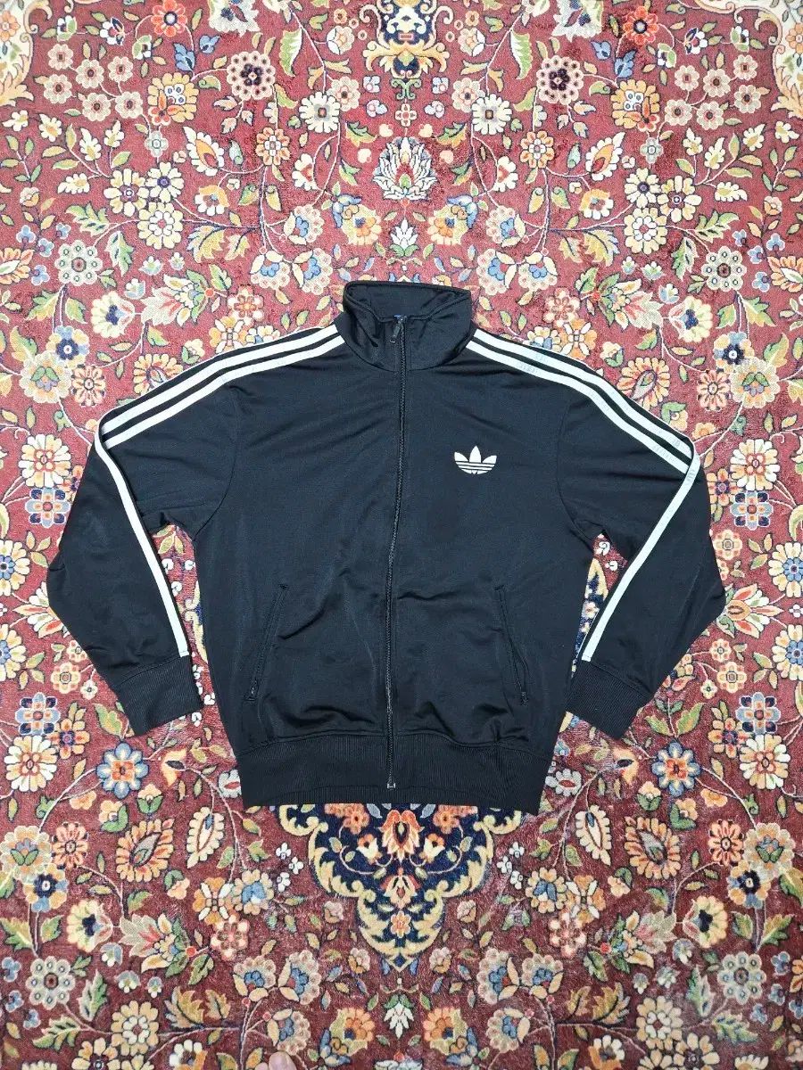 アディダス 正規品 ファイヤーバード トラックジャージ (ブラック/白 100)