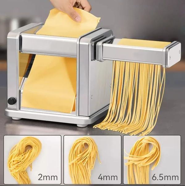 電気製麺機 麺プレス機 業務用家庭用パスタメーカー ステンレス餃子の皮マシン ステンレス製麺ローラーとカッター スパゲッティラザニア用