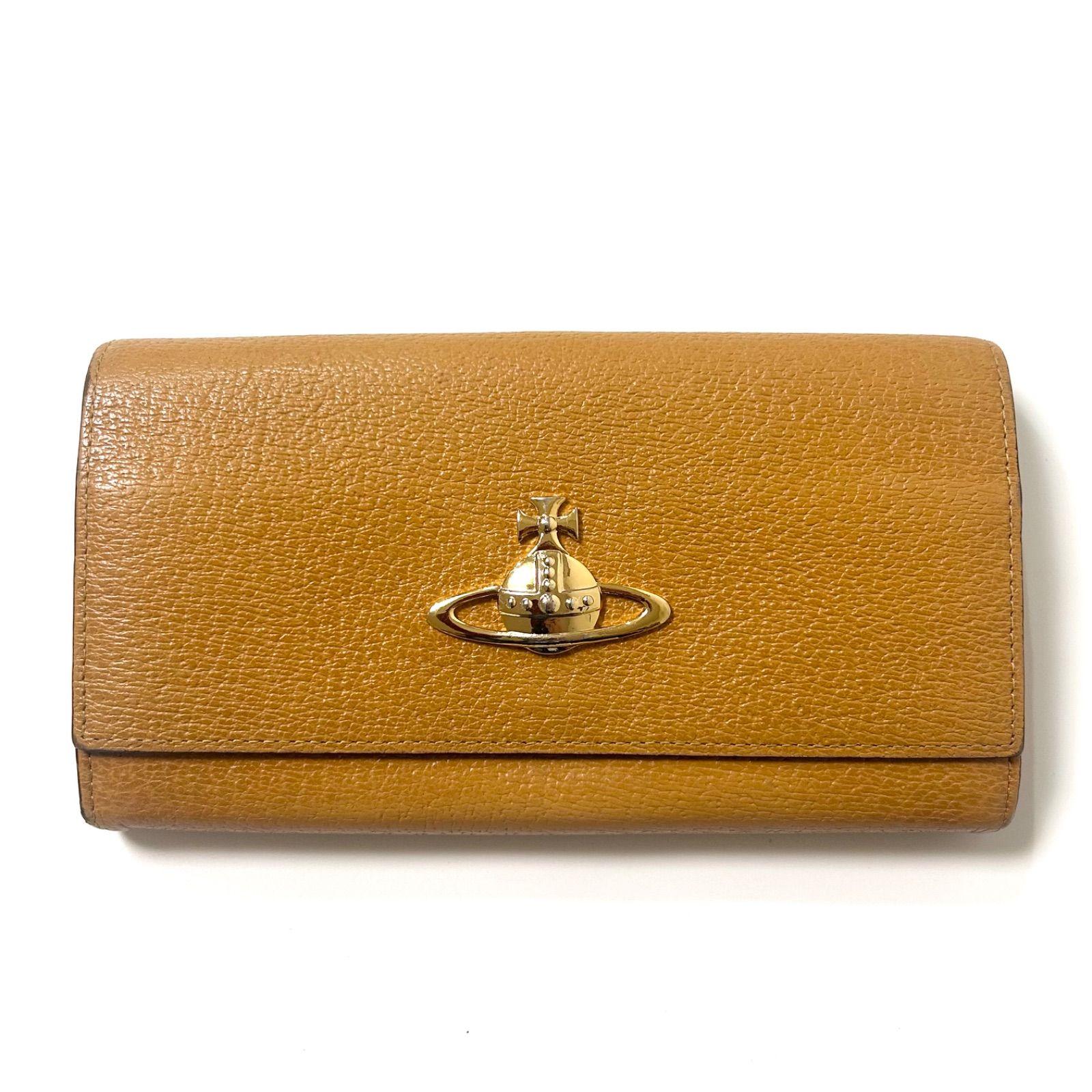 ヴィヴィアンウエストウッド オーブ 長財布 がま口 キャメル き