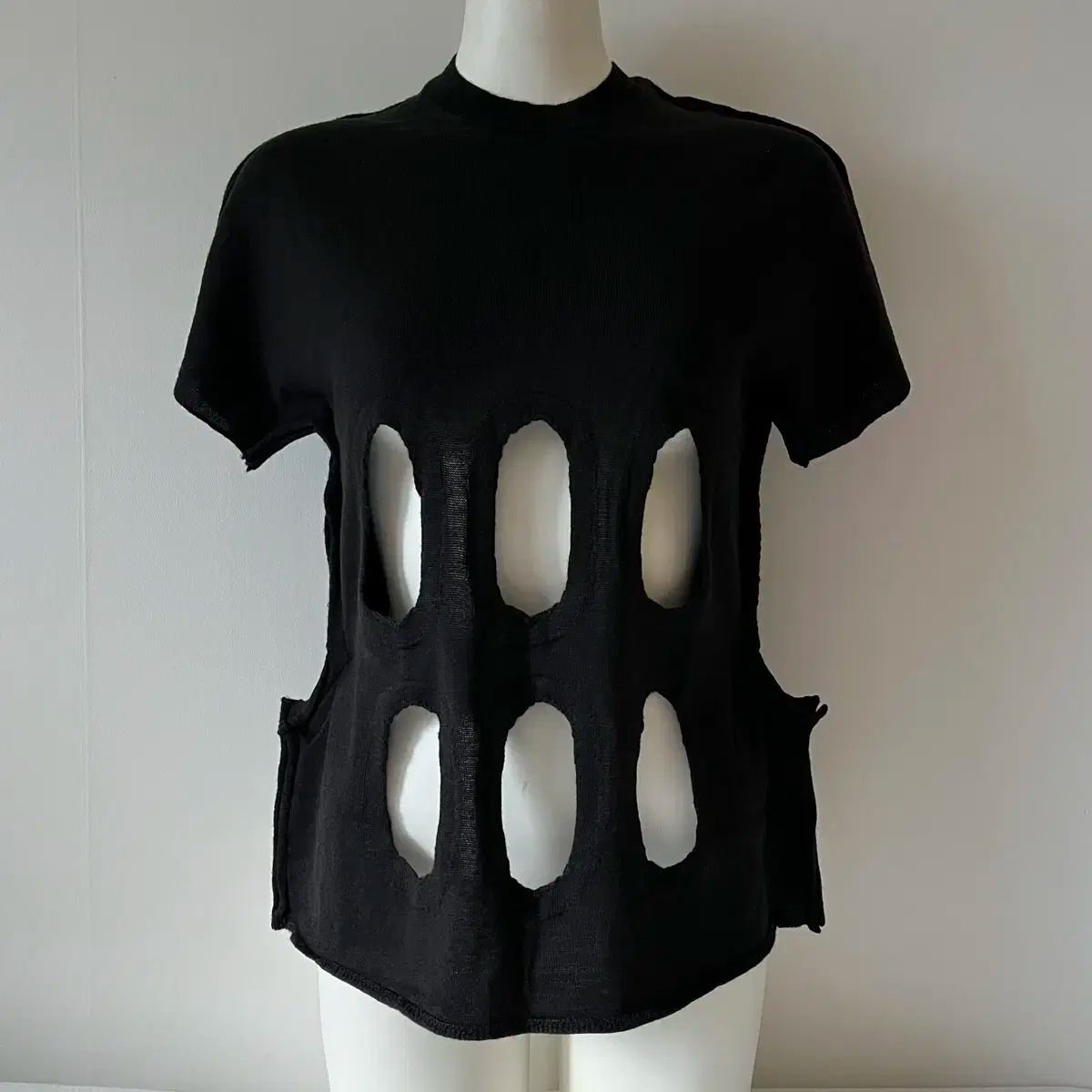 コム デ ギャルソン カットアウト 2d セーター