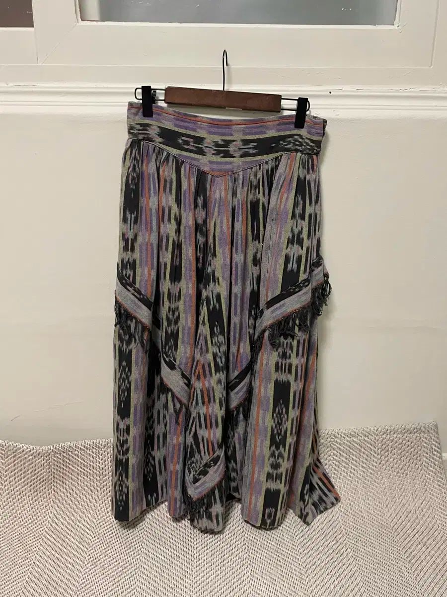 ヴィンテージ アリ ヒッピー ボヘミアン スカート J03234