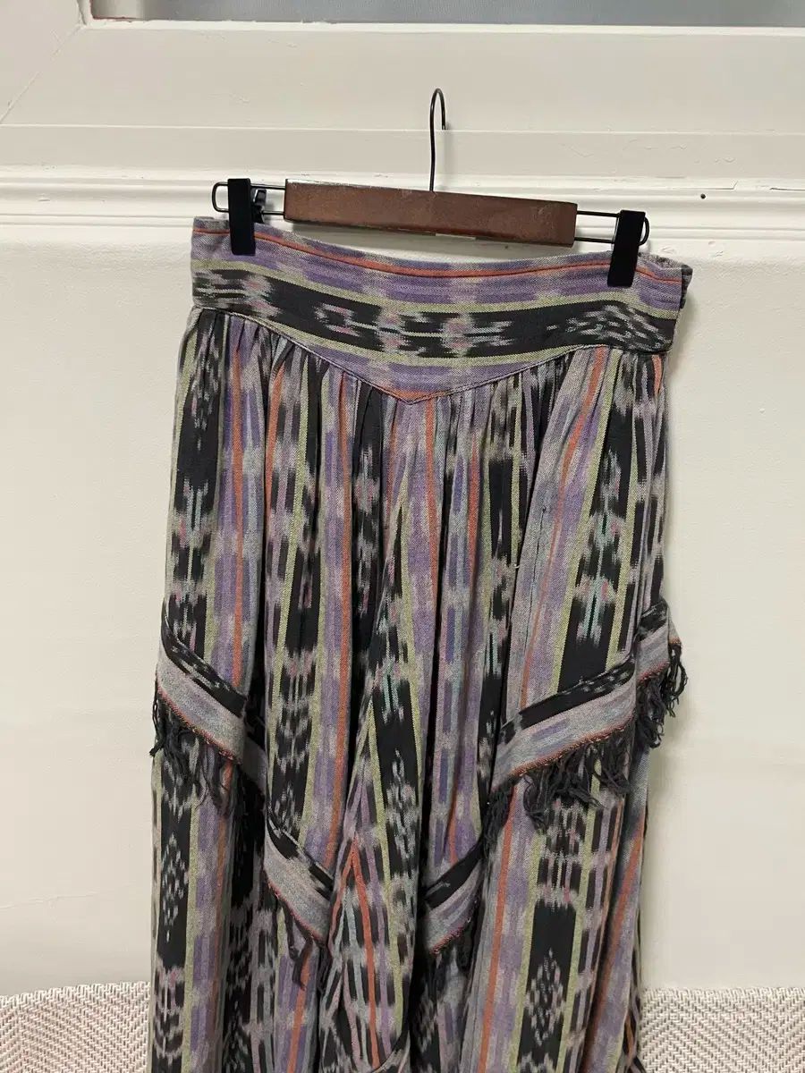 ヴィンテージ アリ ヒッピー ボヘミアン スカート J03234
