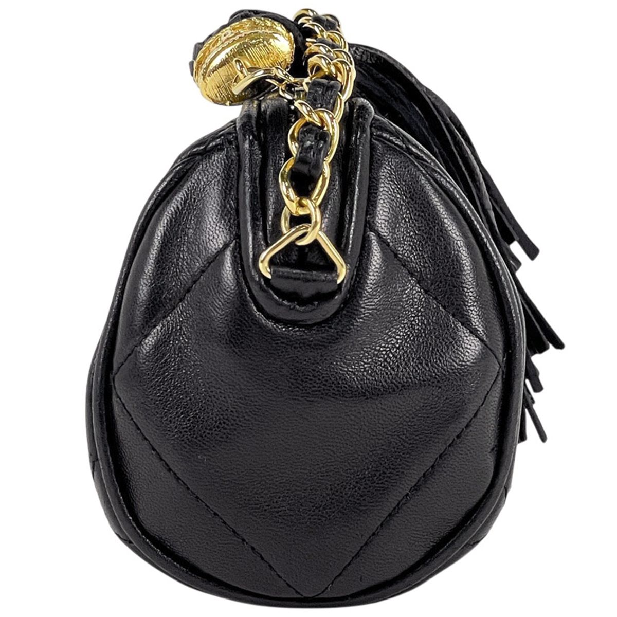 シャネル CHANEL ココマーク フリンジ チェーン ショルダーバッグ